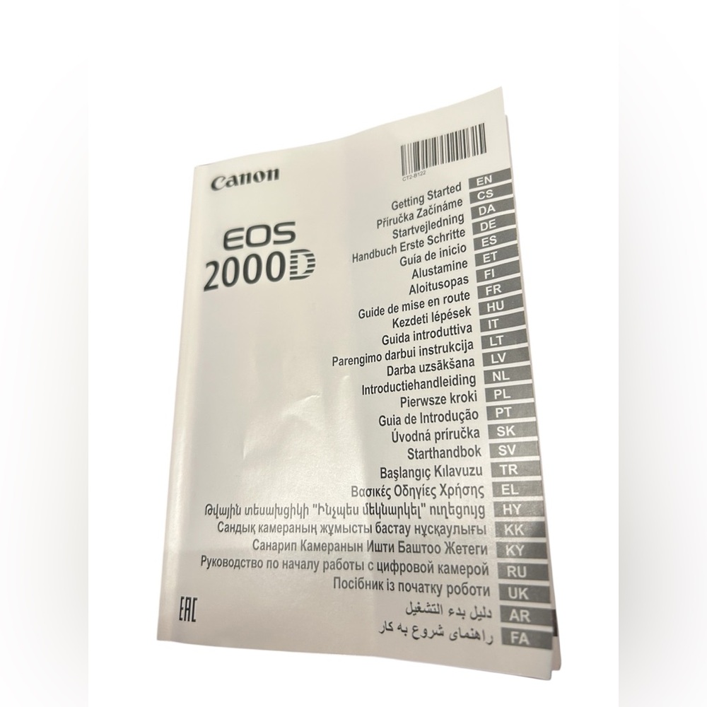 Canon EOS Rebel SL2 200D
User Instruction Manual Guide